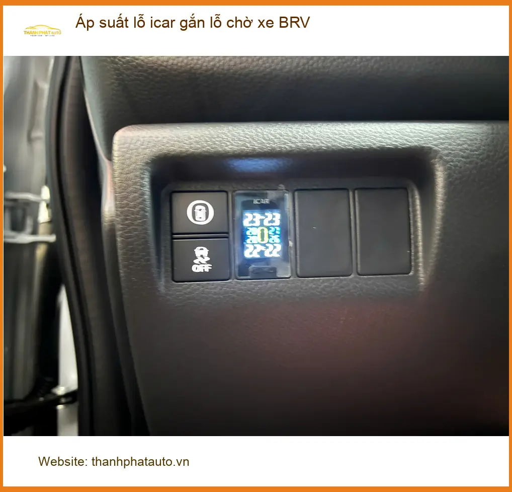 Anh Kiên lắp cảm biến áp suất lốp Icar gắn lỗ chờ BRV tại Quận Bình Tân ảnh thực tế 3