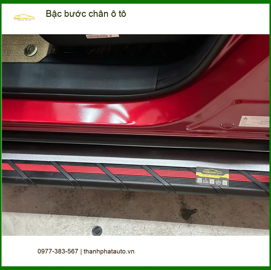 Anh Khải lắp bậc bước chân ô tô Mitsubishi Outlander Gò Vấp, hỗ trợ người lớn ảnh thực tế 5