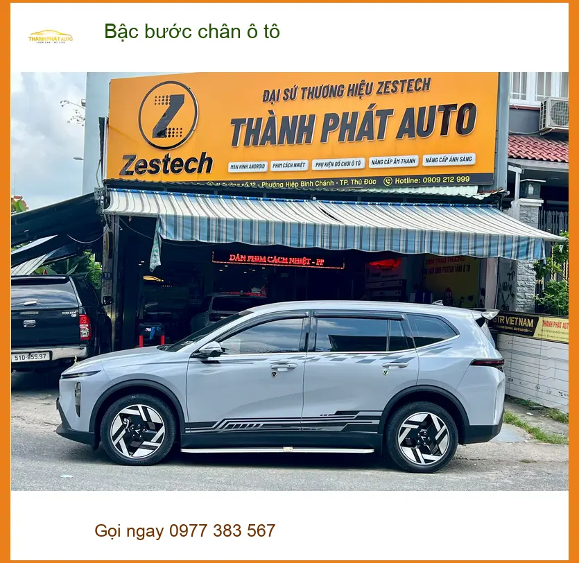 Anh Tấn lắp bậc bước chân ô tô cho Ford Everest tại Cần Giờ để gia đình lên xuống xe an toàn ảnh thực tế 3