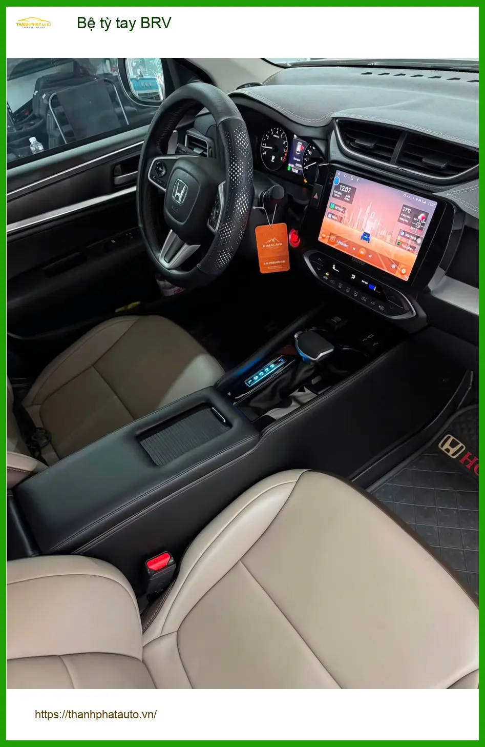 Anh Trường lắp bệ tỳ tay Honda BRV tại Quận Bình Tân để hành trình dài không còn mỏi tay ảnh thực tế 2