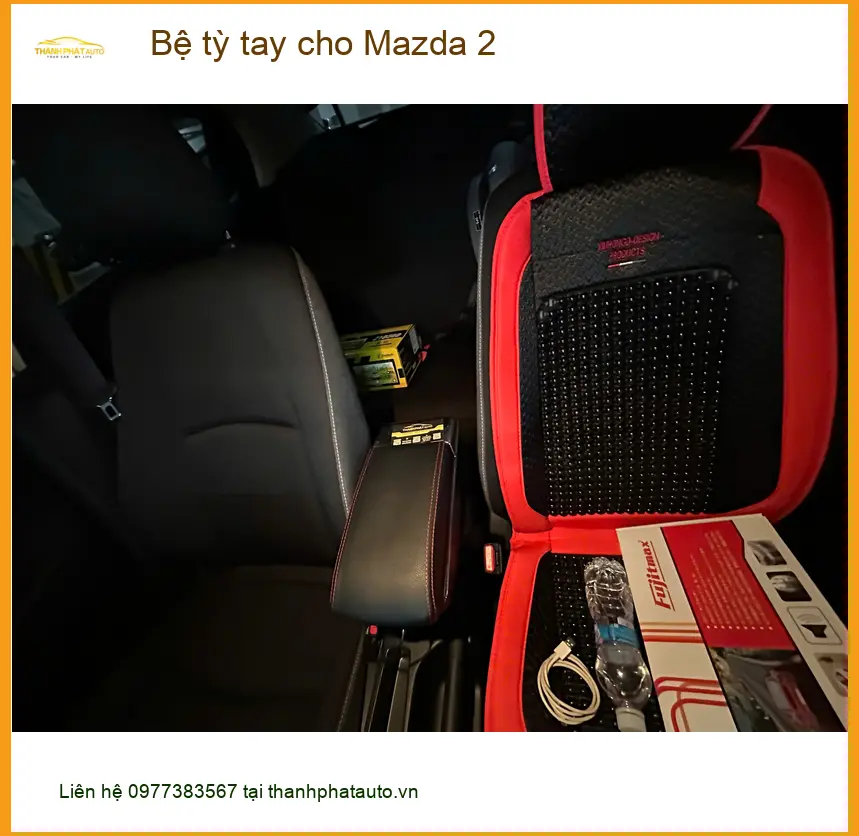 Anh Minh tìm nơi lắp bệ tỳ tay cho Mazda 2 Quận 11 giá tốt ảnh thực tế 3