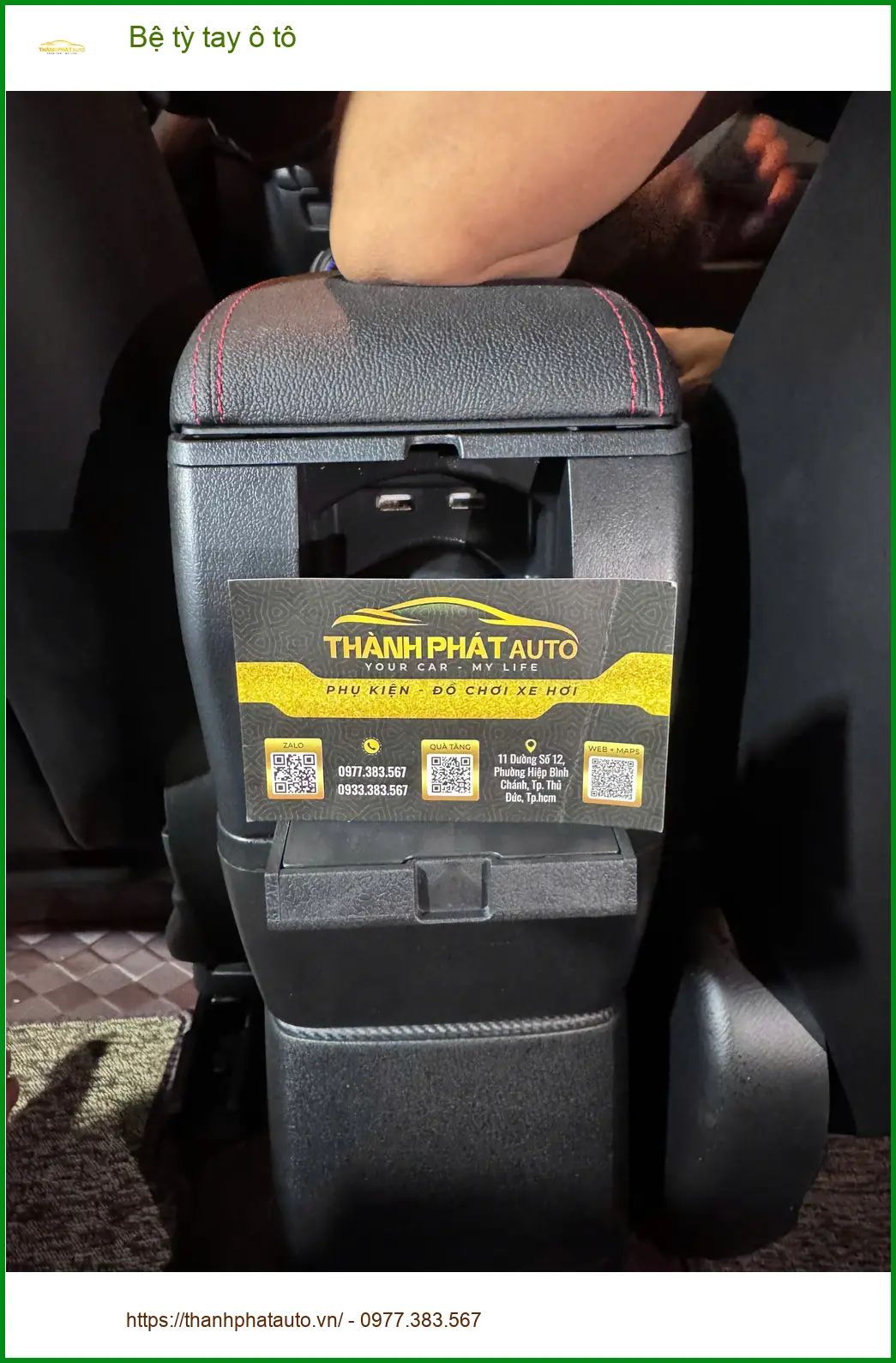 Anh Khánh lắp Bệ tỳ tay ô tô cho Hyundai Elantra tại Quận 2 cho đỡ mỏi tay khi lái xe đường dài