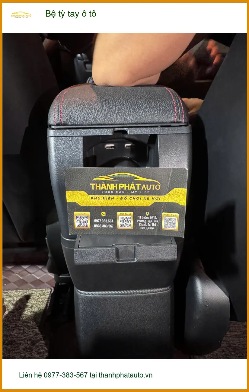 Anh Khang lắp bệ tỳ tay ô tô cho Hyundai Accent tại Quận 9 để đỡ mỏi tay ảnh thực tế 4