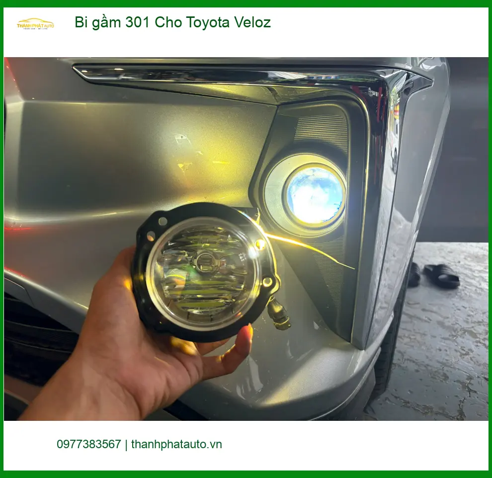Anh Đức Khải nâng cấp bi gầm 301 cho Toyota Veloz ở Quận Bình Tân ảnh thực tế 2