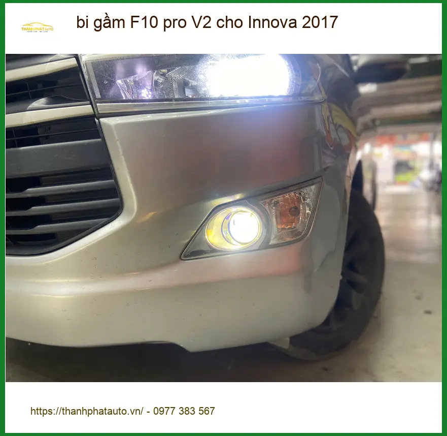 Anh Tùng nâng cấp bi gầm F10 pro V2 Innova 2017 đi đường trường tại Quận 2