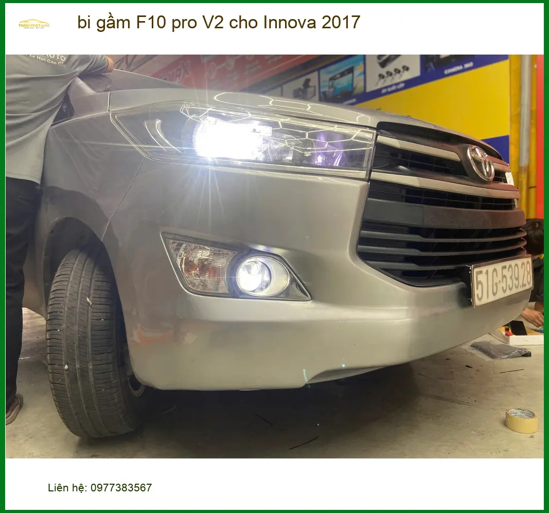 Chị Thanh độ bi gầm F10 Pro V2 cho Innova 2017 tại Quận Tân Bình ảnh thực tế 3