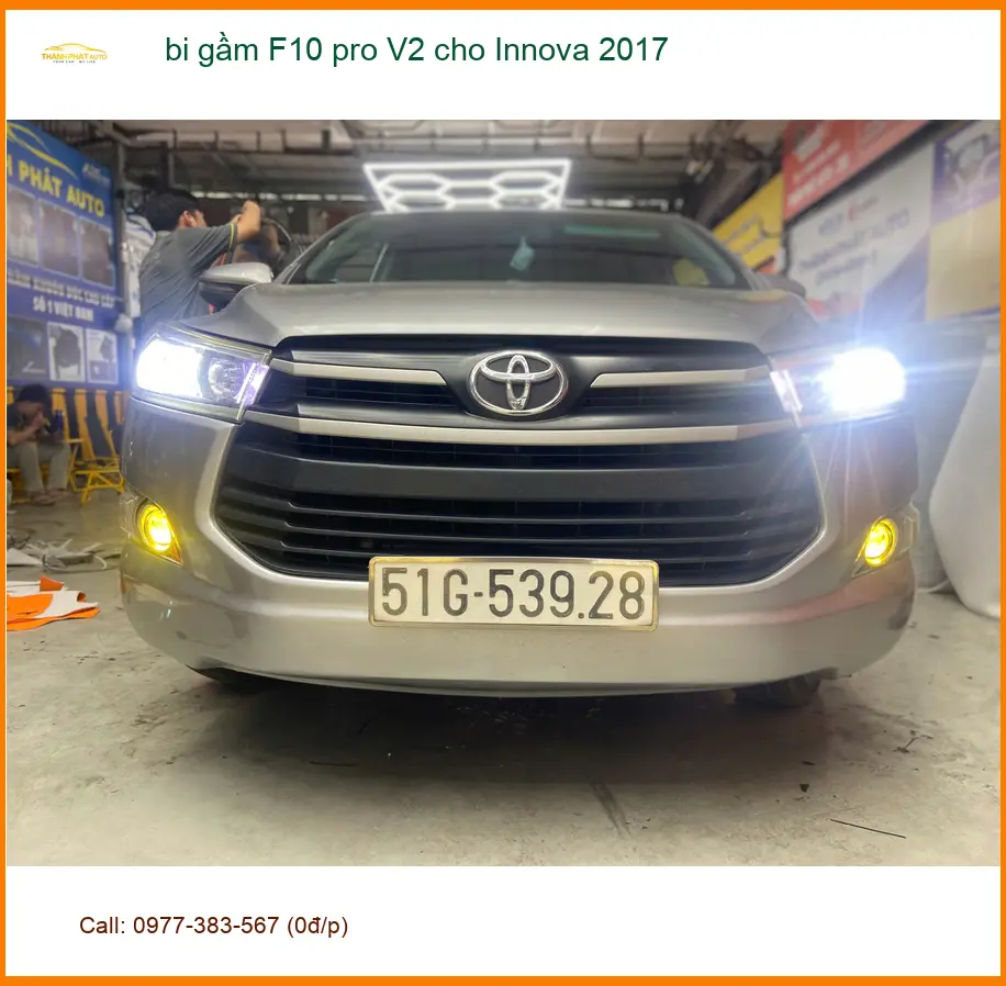 Bác Cường nâng cấp bi gầm F10 Pro V2 cho Innova 2017 tại Quận 3 vì đèn zin yếu ảnh thực tế 3
