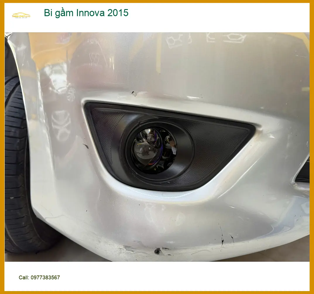 Bác Hùng độ bi gầm Innova 2015 ở Quận Bình Thạnh để đi đêm an toàn ảnh thực tế 3