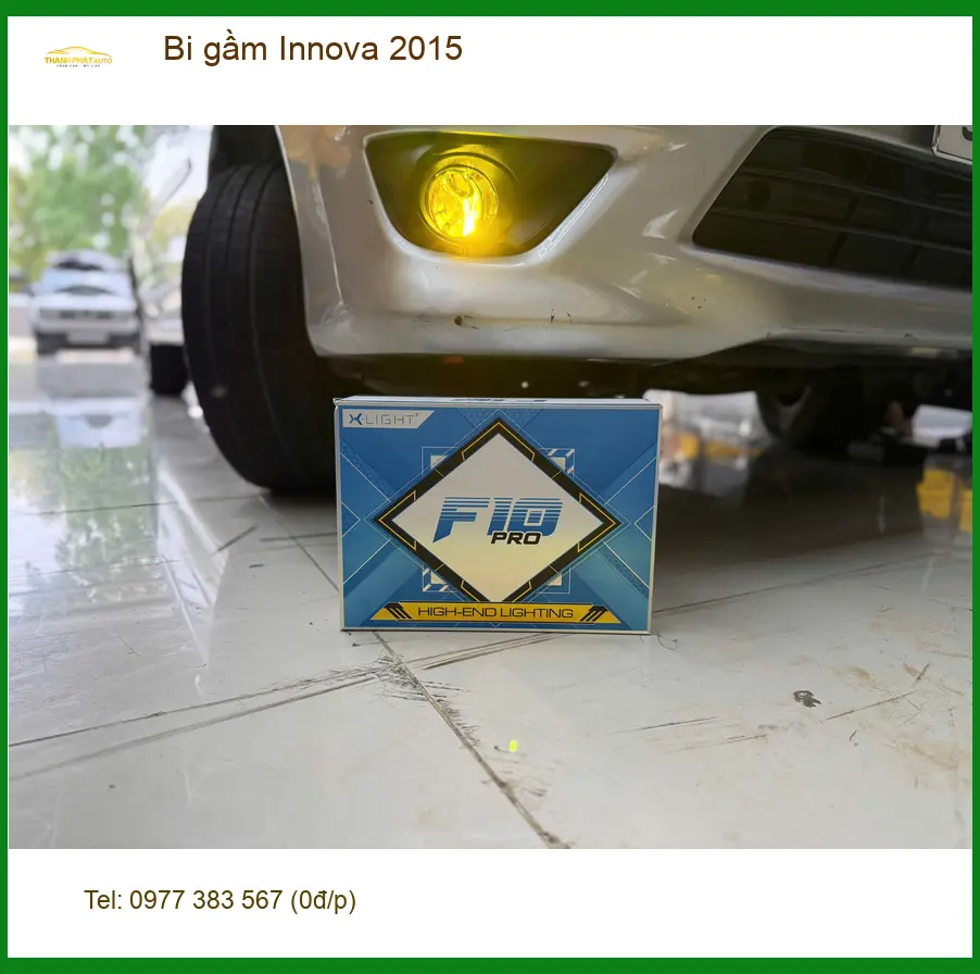 Bác Hùng độ bi gầm Innova 2015 ở Quận Bình Thạnh để đi đêm an toàn ảnh thực tế 4