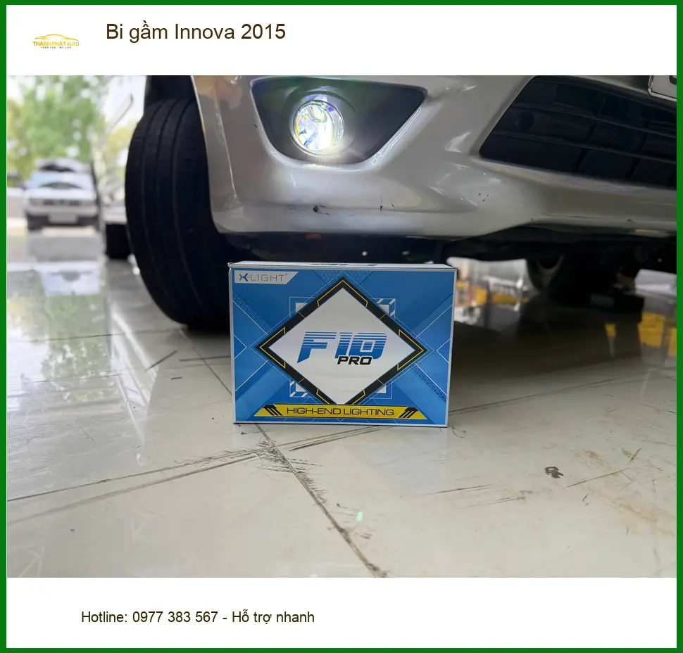Anh Khôi độ bi gầm Innova 2015 tại Quận 5 để cải thiện tầm nhìn đêm ảnh thực tế 2