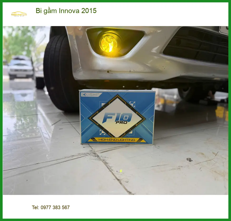 Anh Khôi độ bi gầm Innova 2015 tại Quận 5 để cải thiện tầm nhìn đêm ảnh thực tế 3