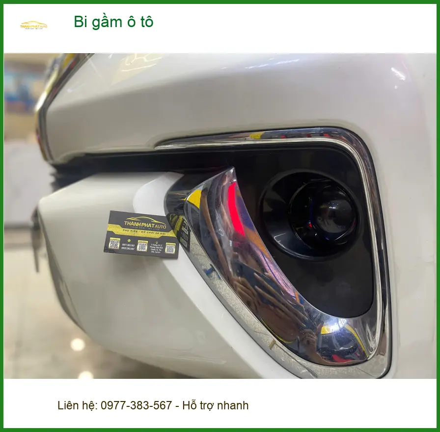 Anh Tấn lắp bi gầm ô tô cho Toyota Camry tại Quận 9 để tăng sáng khi về đêm