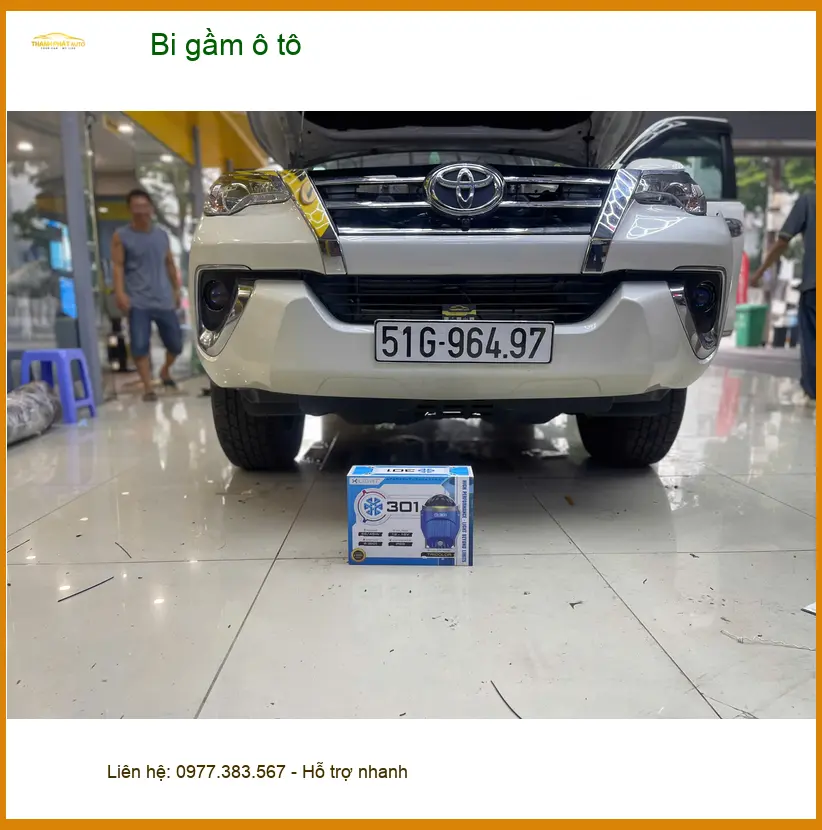 Anh Minh độ bi gầm ô tô cho Ford Everest tại Quận 8 để tăng cường ánh sáng ảnh thực tế 2