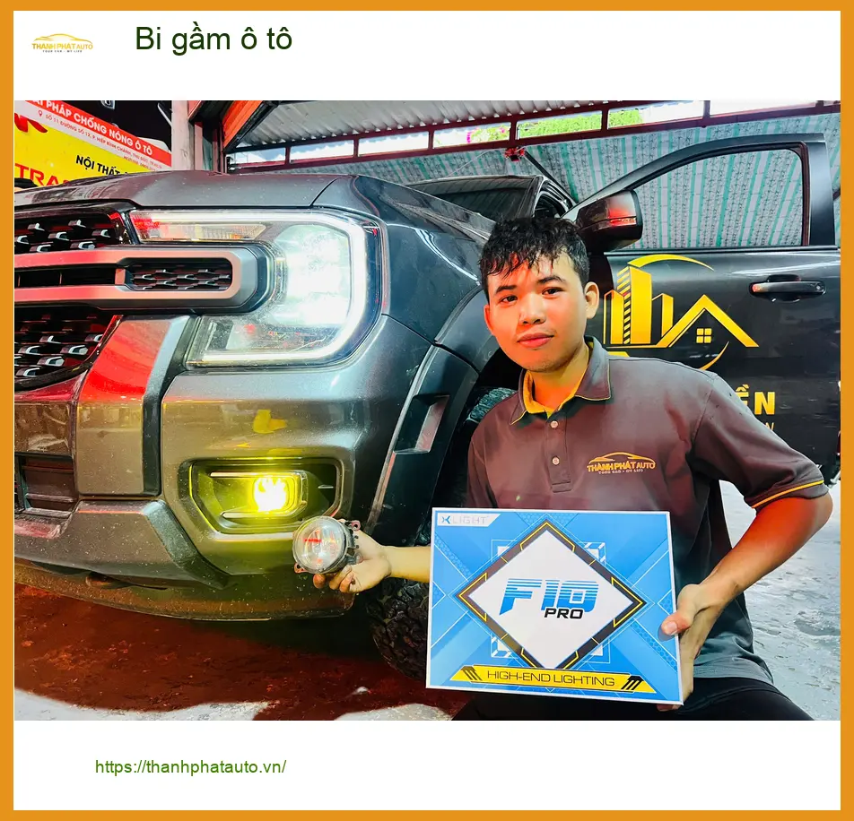 Anh Kiên độ bi gầm ô tô cho Honda HR-V tại Quận 11 vì đèn zin mờ khi lái đêm ảnh thực tế 4