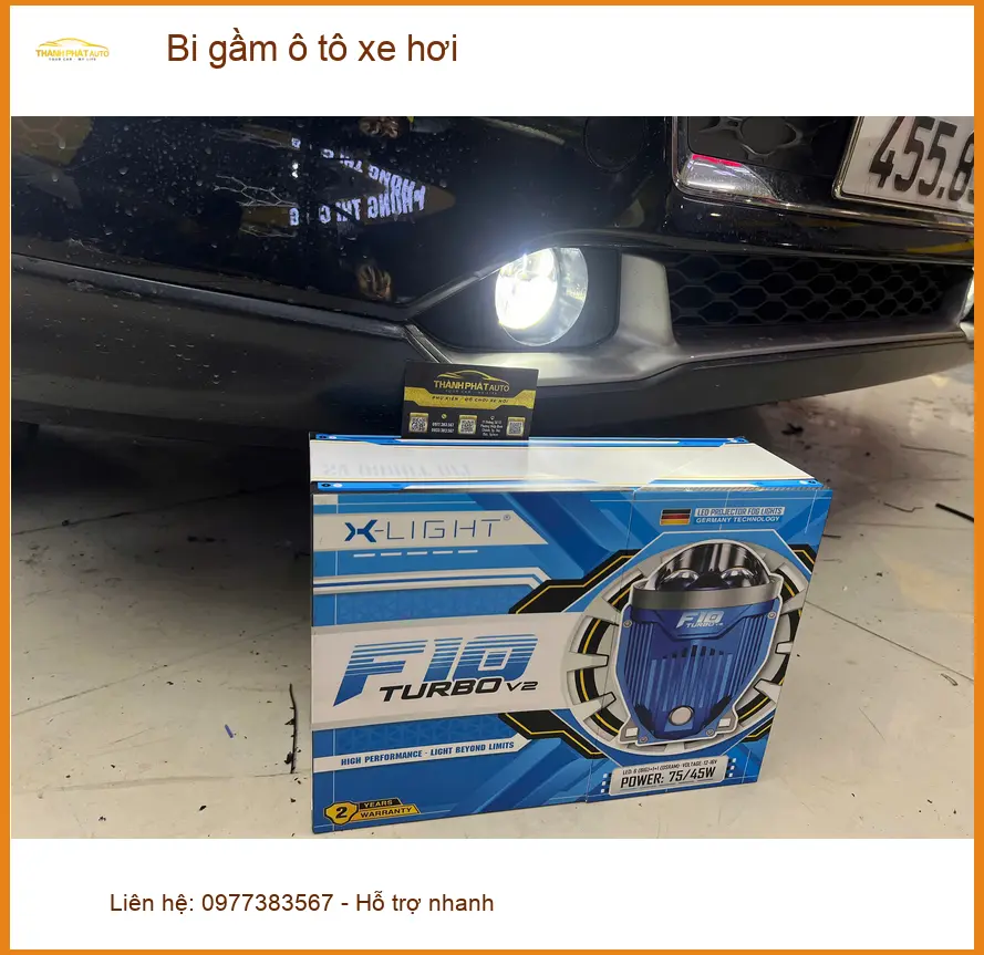 Anh Khang lắp bi gầm ô tô Honda Civic Quận 2 cải thiện tầm nhìn đêm ảnh thực tế 3