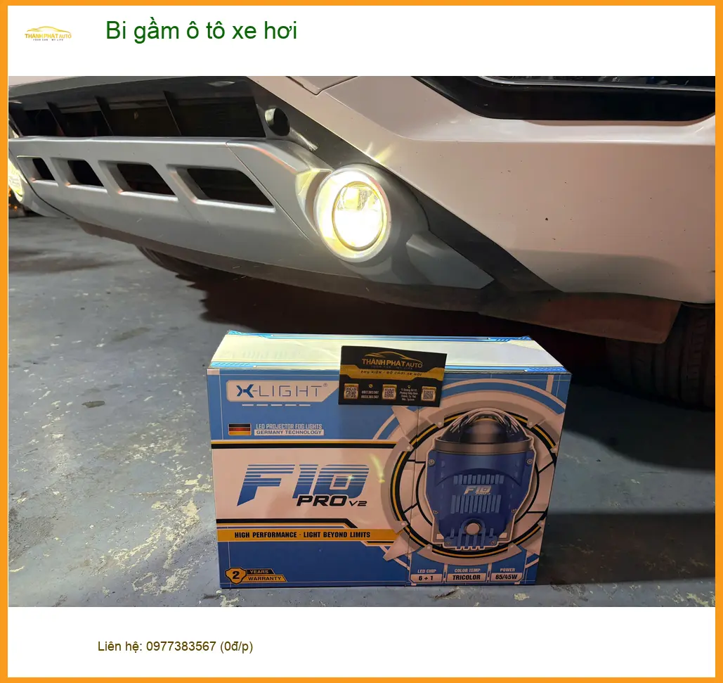 Chị Thanh Thảo lắp bi gầm ô tô Hyundai Accent tại Quận Bình Thạnh để đi đêm an toàn hơn