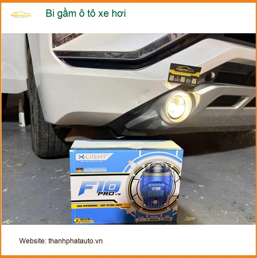 Chị Thanh Thảo lắp bi gầm ô tô Hyundai Accent tại Quận Bình Thạnh để đi đêm an toàn hơn ảnh thực tế 2