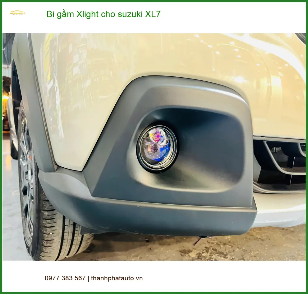 Anh Cường độ Bi gầm Xlight Suzuki XL7 Quận Phú Nhuận đèn sáng rõ hơn ảnh thực tế 2
