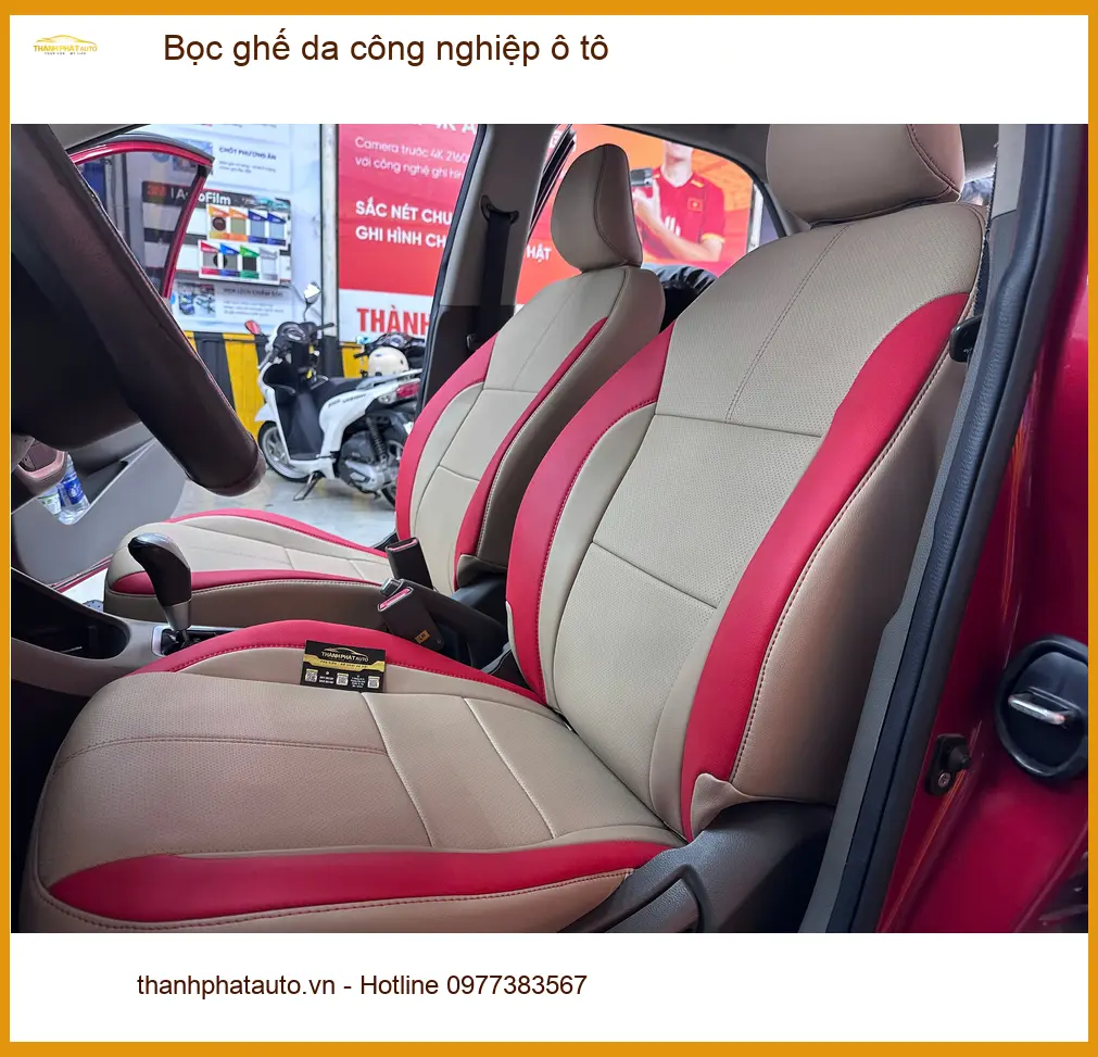 Chị Kim bọc ghế da công nghiệp ô tô cho Honda CRV tại Quận Thủ Đức ảnh thực tế 5