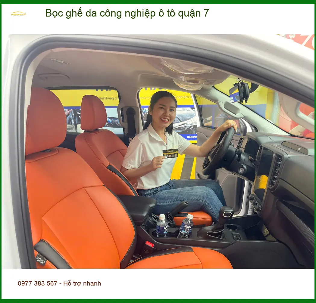 Cửa Hàng Bọc Ghế Da ghế da công nghiệp ô tô quận 7 - Thi Công Chuyên Nghiệp ảnh thực tế 2
