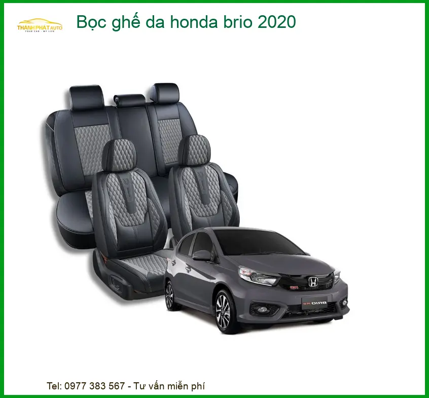 Bọc Ghế Da Cao Cấp Xe Honda Brio 2020 - Địa Chỉ Lắp Đặt Uy Tín TPHCM