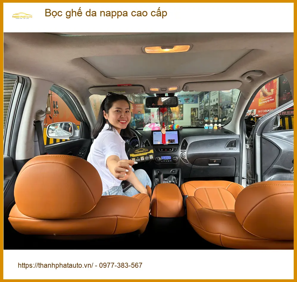 Anh Minh bọc ghế da nappa cao cấp Toyota Raize Quận 10, nội thất đẳng cấp.