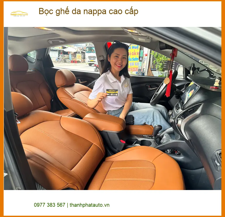 Anh Minh bọc ghế da nappa cao cấp Toyota Raize Quận 10, nội thất đẳng cấp. ảnh thực tế 4