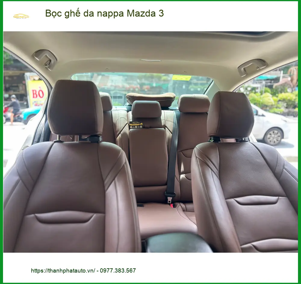 Chú Hùng Cường bọc ghế da Nappa Mazda 3 Quận 12 để nội thất sang trọng hơn ảnh thực tế 4