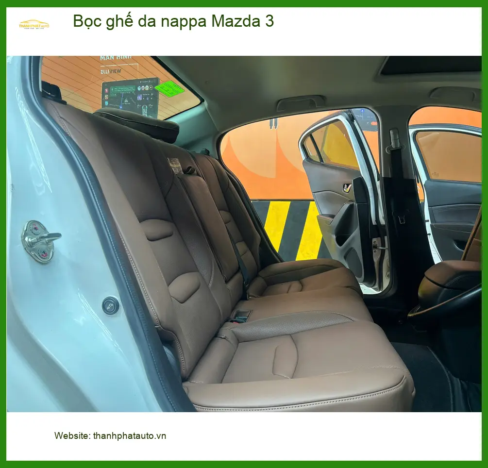 Anh Minh Hưng bọc ghế da Nappa Mazda 3 tại Quận Thủ Đức để nâng tầm nội thất xe