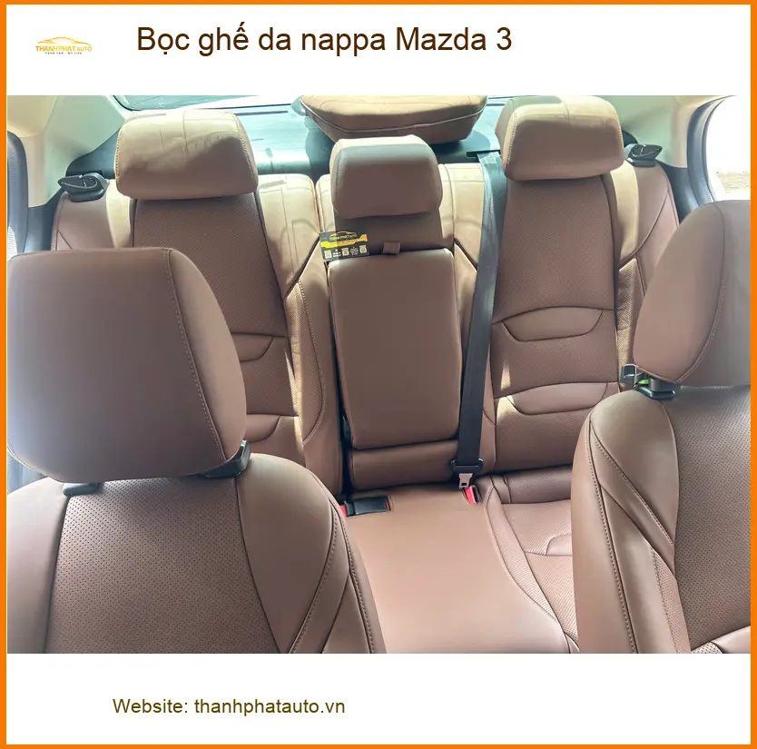 Anh Minh Hưng bọc ghế da Nappa Mazda 3 tại Quận Thủ Đức để nâng tầm nội thất xe ảnh thực tế 4