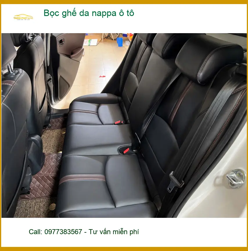 Anh Minh bọc ghế da nappa ô tô Toyota Camry ở Cần Giờ, nội thất sang trọng ảnh thực tế 2