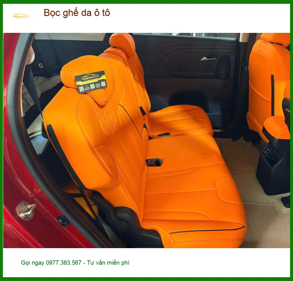 Chị Lan Anh bọc ghế da ô tô Kia K3 tại Quận Phú Nhuận ảnh thực tế 3