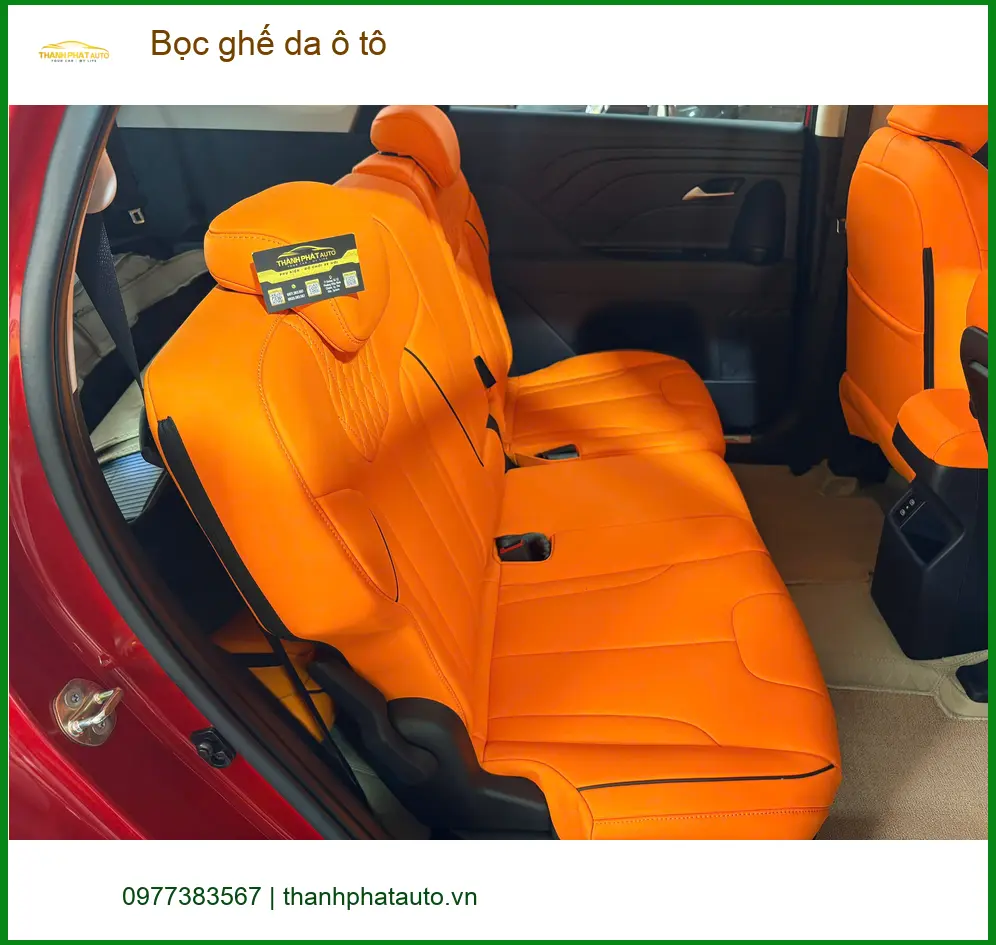 Anh Bách bọc ghế da ô tô Honda CRV tại Quận Thủ Đức để nội thất sang trọng hơn ảnh thực tế 3