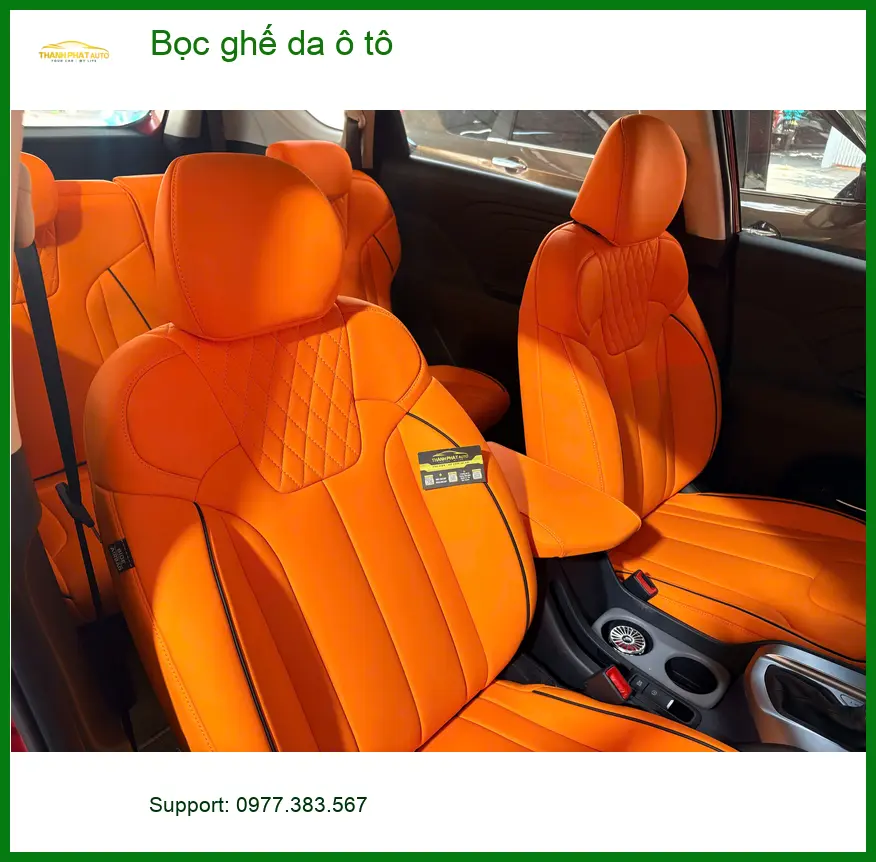 Anh Bách bọc ghế da ô tô Honda CRV tại Quận Thủ Đức để nội thất sang trọng hơn ảnh thực tế 4