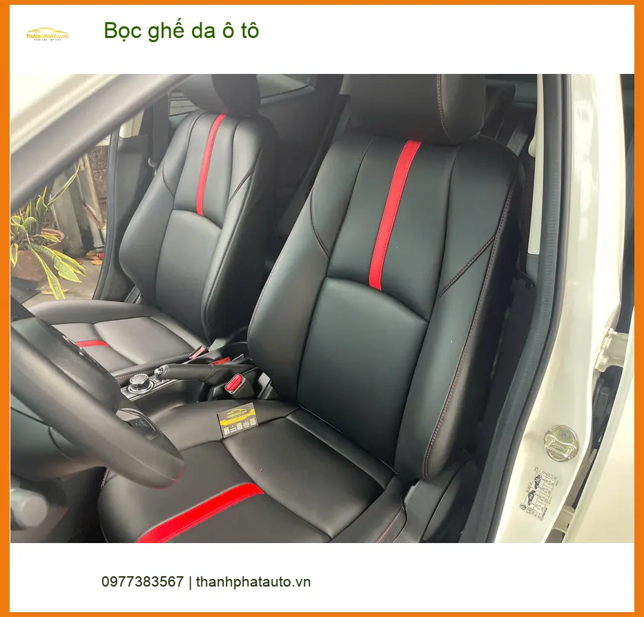 Anh Trung bọc ghế da ô tô cho Suzuki Swift tại Quận 1 vì ghế zin đã bạc màu