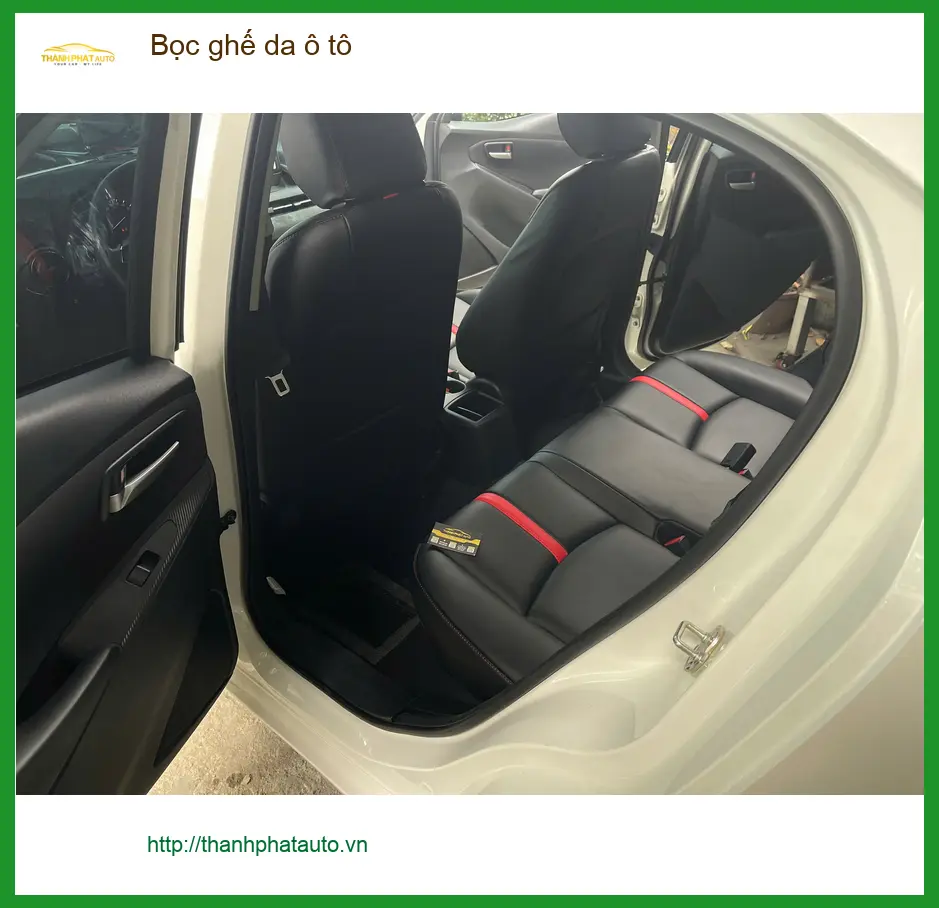 Anh Quang bọc ghế da ô tô Hyundai Accent tại Quận 11 để nâng tầm không gian xe ảnh thực tế 4