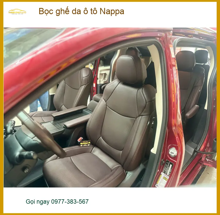 Chị Hằng bọc ghế da ô tô Nappa cho Mazda 3 tại Quận 12