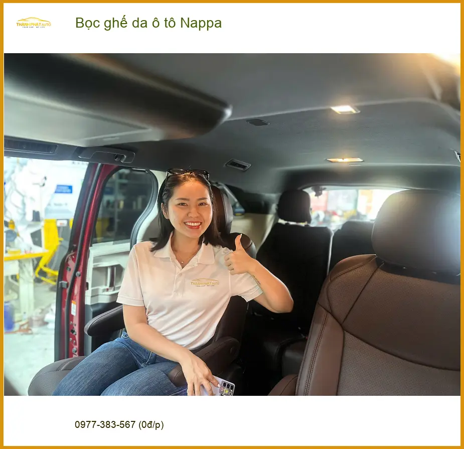 Chị Hằng bọc ghế da ô tô Nappa cho Mazda 3 tại Quận 12 ảnh thực tế 3