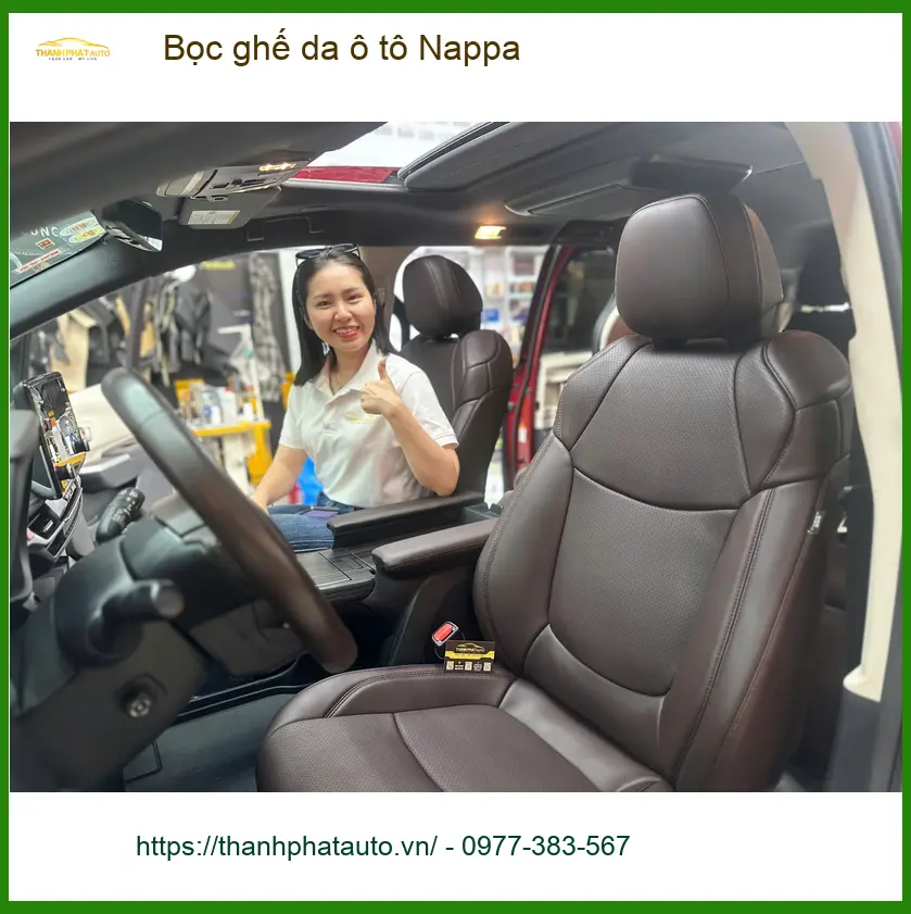 Chị Hằng bọc ghế da ô tô Nappa cho Mazda 3 tại Quận 12 ảnh thực tế 4