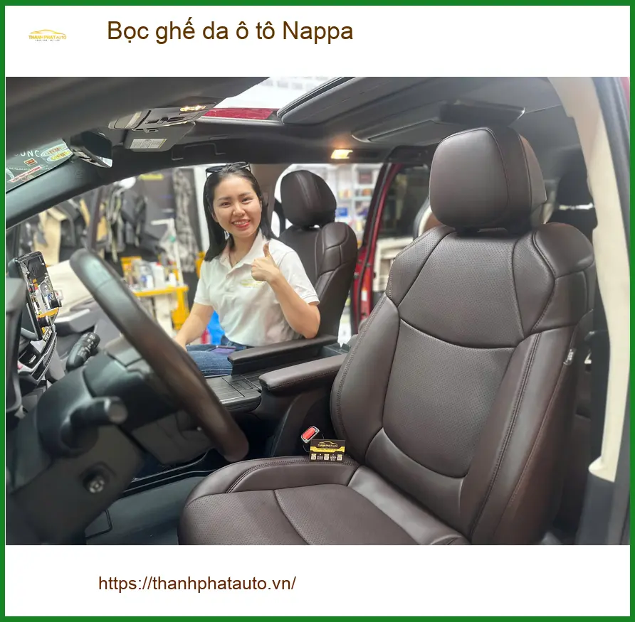 Anh Khánh bọc ghế da ô tô Nappa Hyundai Accent tại Quận 9 ảnh thực tế 4