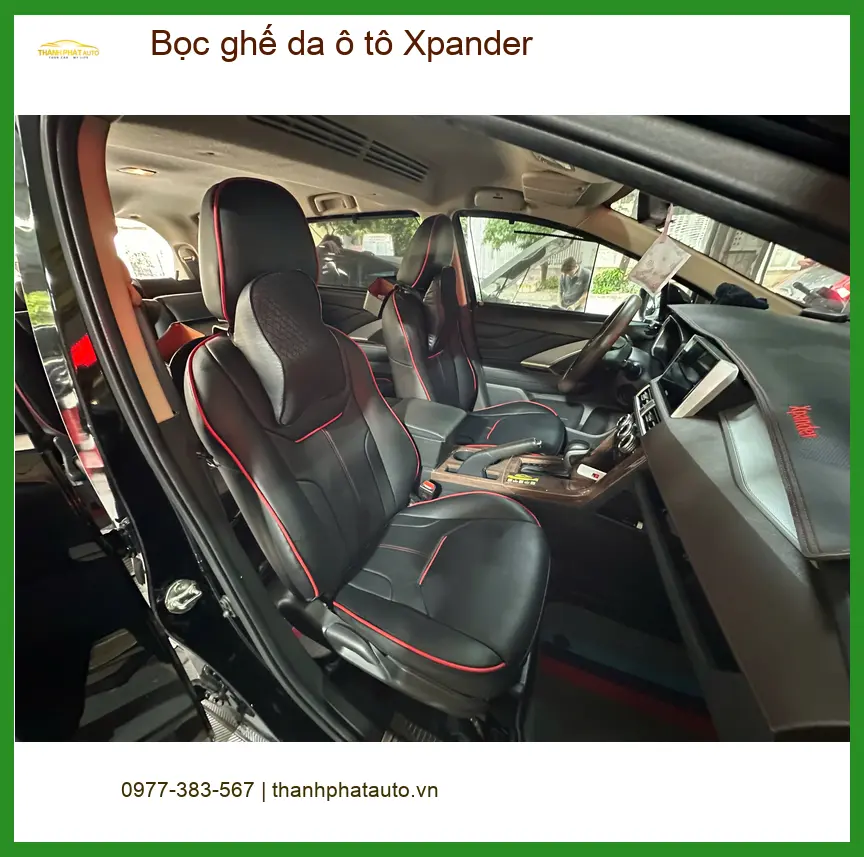 Anh Khải bọc ghế da ô tô Xpander tại Quận 7 để nội thất sạch đẹp, sang trọng hơn ảnh thực tế 2