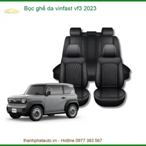 Bọc ghế da VinFast VF3 2023 - Địa Chỉ Nâng Cấp Cao Cấp TPHCM