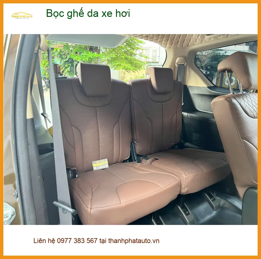 Anh Minh bọc ghế da xe hơi Toyota Fortuner ở Quận 12 cho nội thất thêm sang