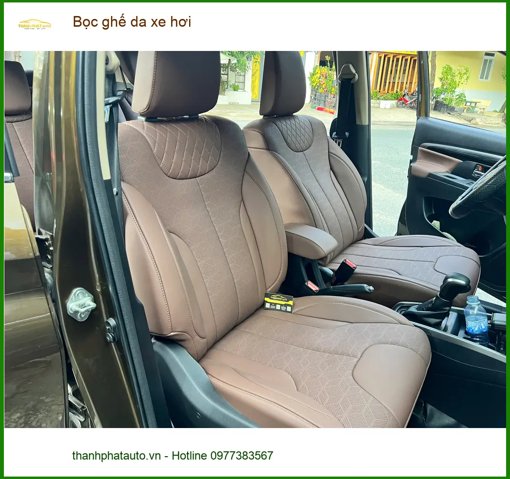 Anh Minh bọc ghế da xe hơi Toyota Fortuner ở Quận 12 cho nội thất thêm sang ảnh thực tế 3