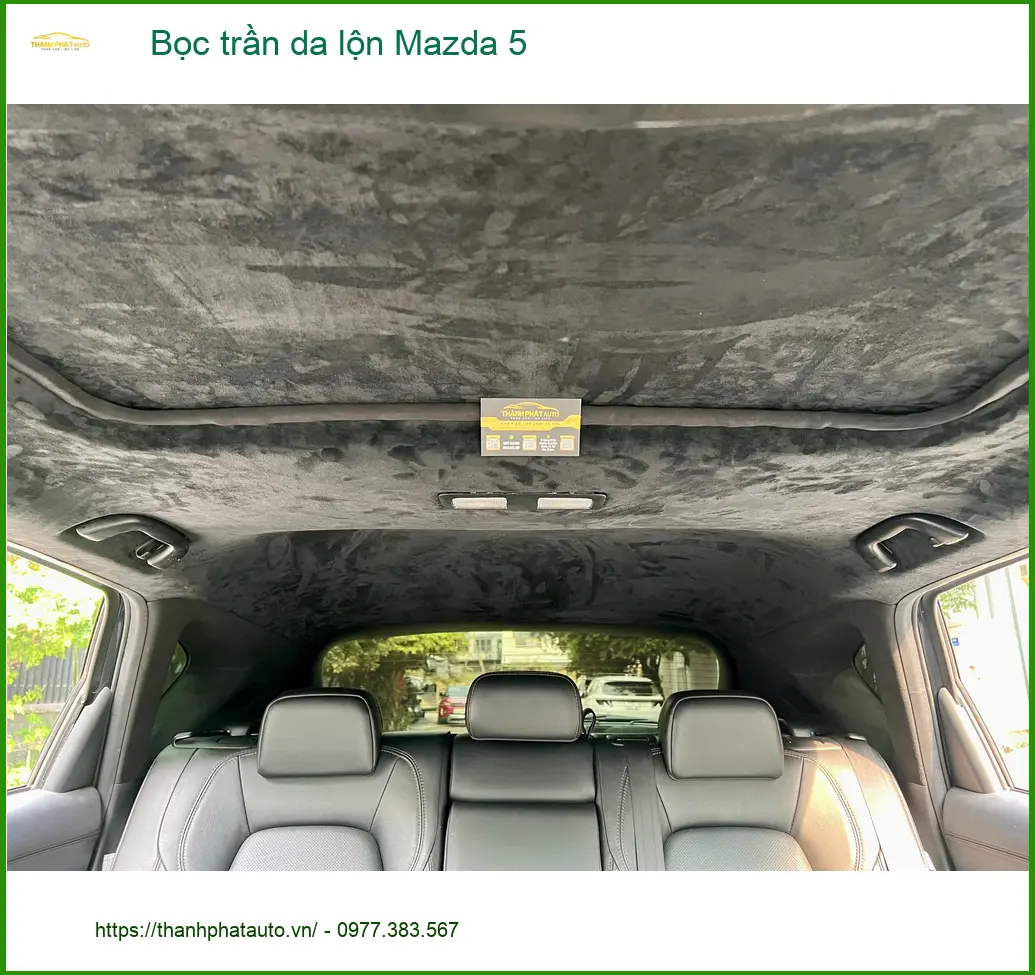 Anh Long bọc trần da lộn cho Mazda 5, làm mới nội thất tại Quận Tân Bình ảnh thực tế 2