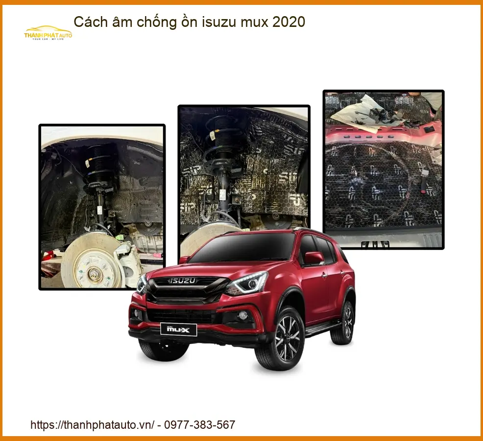 Cách âm chống ồn Isuzu Mu-X 2020 - Địa Chỉ Lắp Đặt Cách Âm Uy Tín TPHCM