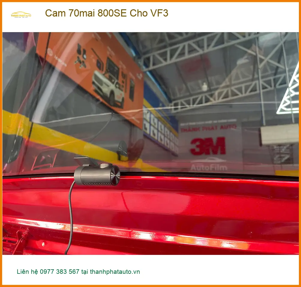 Anh Khang lắp Cam 70mai 800SE cho VF3 tại Nhà Bè để ghi lại hành trình