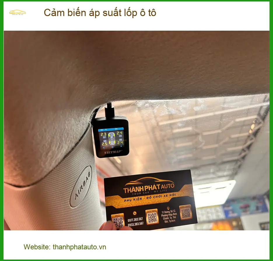 Anh Tú lắp cảm biến áp suất lốp ô tô uy tín tại Quận 8 cho Honda CRV ảnh thực tế 2