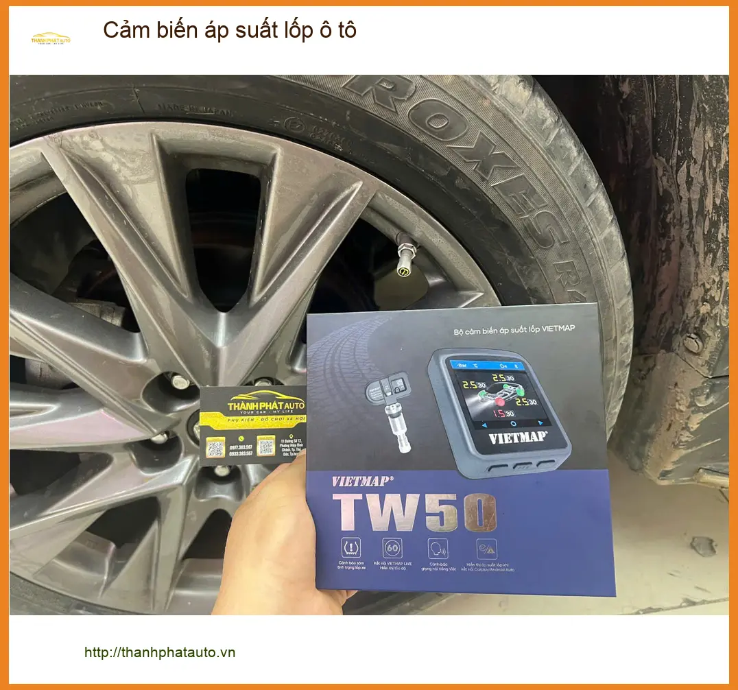 Anh Quang lắp cảm biến áp suất lốp cho Hyundai Santa Fe để lái xe an toàn hơn tại Thủ Đức ảnh thực tế 3
