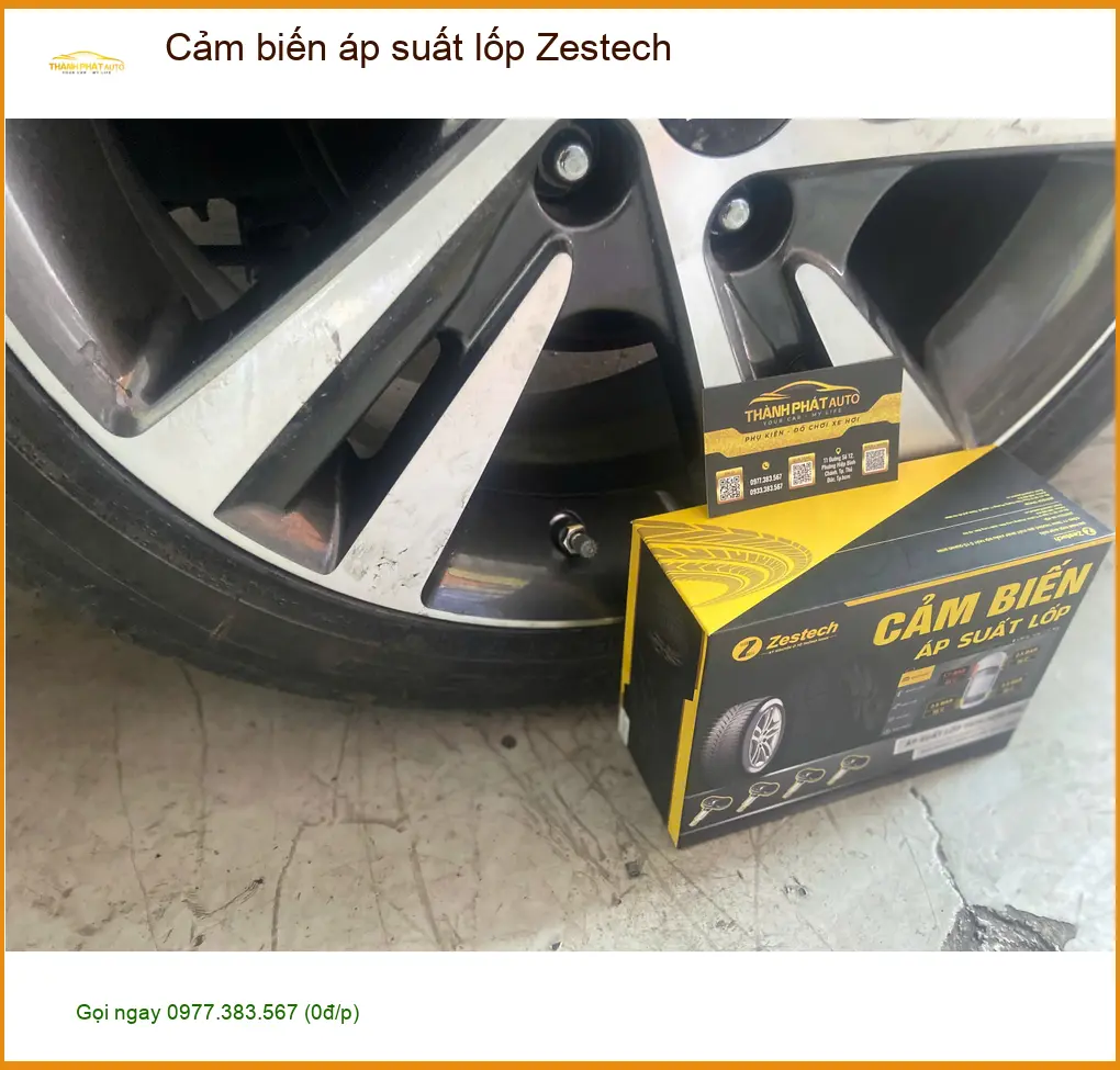 Chú Sơn lắp cảm biến áp suất lốp Zestech tại Quận 9 giá tốt, lắp nhanh ảnh thực tế 3